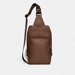 Coach Gotham Pack Women Backpack Coffee | AUAHE713